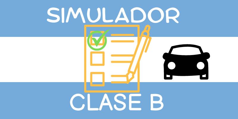 Simulador de examen teórico de licencia de Conducir Clase b