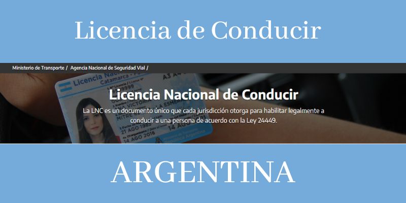licencia de conducir argentina